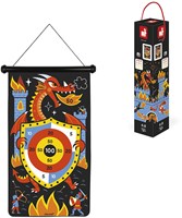 Janod jeu de fléchettes - Cible magnétique dragon pour enfants-2