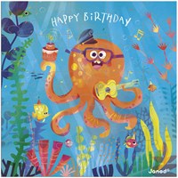 Janod puzzelkaart verjaardagskaart octopus - educatief speelgoed-3