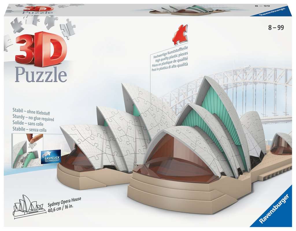 dividend Onvoorziene omstandigheden Voorspeller Ravensburger 3D Puzzles Gebouwen Maxi Sydney Opera House
