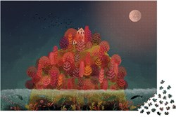 Janod Puzzle Les couleurs d'automne rouges