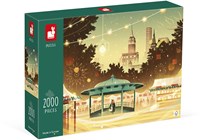 Janod puzzel - New York nacht - 2000 stukjes FSC karton-3