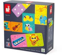 Janod spel - Domino muziekinstrumenten educatief kinderspel karton