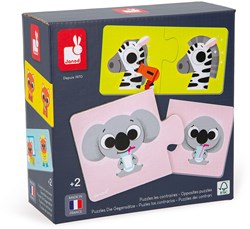 Janod puzzelspel - educatief speelgoed tegenstellingen karton