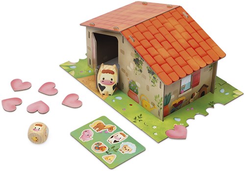 Janod Spel - Boerderij educatief kinderspel karton en hout
