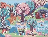 Janod Magische Puzzel - Bos dieren - Glow in the dark puzzel 24 stukjes-2