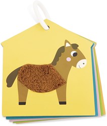 Janod voelkaarten boerderij - educatief speelgoed texturen ontdekken