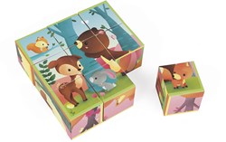 Janod blokpuzzel Kubkid Bosdieren - 9 blokken