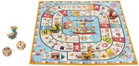 Janod ganzenbord spel - Carrousel houten familiespel kermis thema