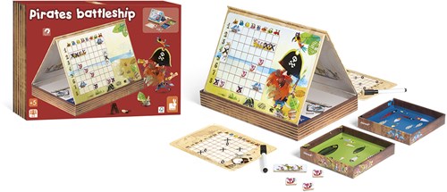 Janod Zeeslag Spel - Piraten Strategisch Spel Magnetisch-2
