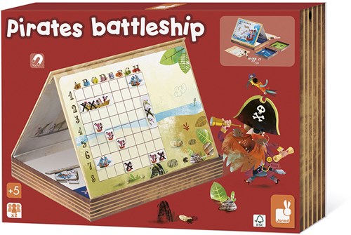 Janod Zeeslag Spel - Piraten Strategisch Spel Magnetisch-3