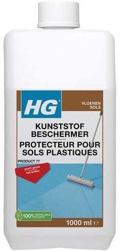 HG kunststofbeschermer vloerbescherming 1L met glans effect