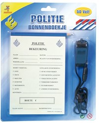 Politie bonnenboekjes+potlood 26602