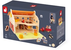 Janod ferme jouet en bois - Ma première ferme avec accessoires