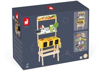 Janod houten boerderijwinkel - speelgoed marktkraam met accessoires