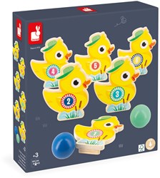 Janod houten kegelspel - Applepop eendjes bowlingset voor kinderen