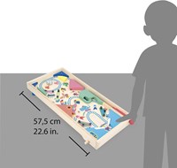 Janod flipper - jeu de kermesse en bois pour enfants dès 5 ans-2