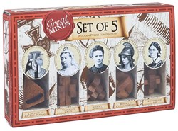 Professor Puzzle coffret de puzzles en bois jouet éducatif 5 pièces femmes