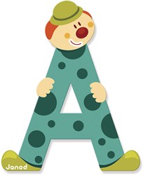 Janod Clown Letter -  A