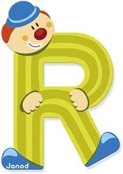 Lettre clown R