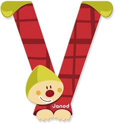 Janod Clown Letter -  V