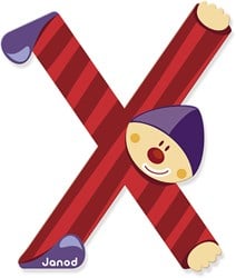 Janod Clown Letter -  X