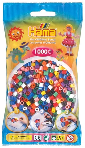 Hama strijkkralen - creatieve mix 1000 stuks kunststof kralen-3