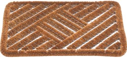 Hamat paillasson extérieur fibre de coco tapis d'entrée 39x59 cm marron