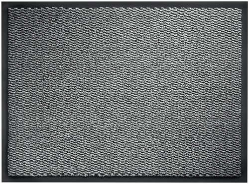 Hamat paillasson gris 60x90 cm tapis d'entrée antidérapant vinyle-2