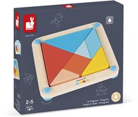 Janod tangram houten educatief speelgoed - kleurrijke puzzel voor kinderen-2