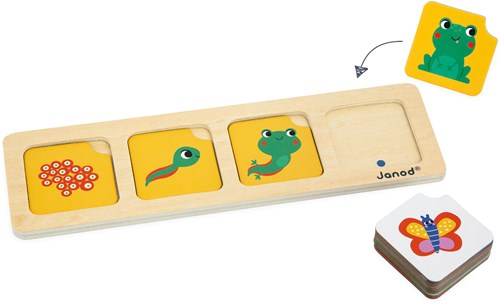 Janod educatief spel reeksen in de tuin - chronologisch leren voor kinderen