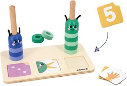 Janod houten educatief spel leren tellen en vergelijken voor kinderen