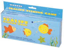 Jeu de pêche en bois jouet éducatif multicolore pour enfants