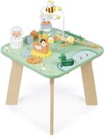 Janod table d'activités en bois - jouet éducatif pour tout-petits - la prairie
