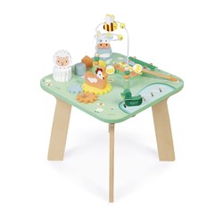 Janod houten activiteitentafel - educatief speelgoed voor peuters - de weide