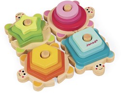 Janod tortues empilables en bois - jouet éducatif bois FSC