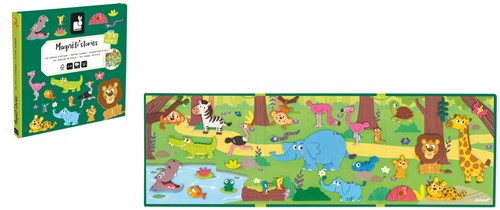 Janod coffret magnétique animaux d'Afrique - Magneti Stories jouet éducatif-2