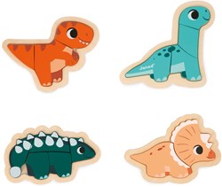 Janod Dino - Puzzelset 4 moeilijkheden