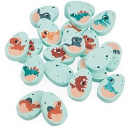 Janod Dino - Jeu de Mémo - Jeu de Mémoire en Bois avec Dinosaures
