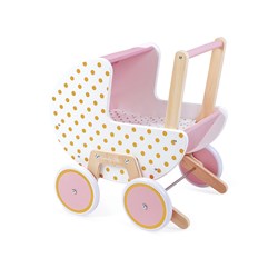 Janod poussette en bois Candy Chic - jouet élégant pour enfants