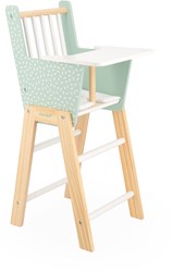 Janod chaise poupée Zen - chaise haute en bois pour poupées jusqu'à 42 cm