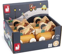 Janod houten ruiterwagen - Crossroads paardrijder - FSC speelgoed