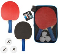 Toi-Toys tafeltennis set met 2 batjes en 3 ballen in opbergtas-2