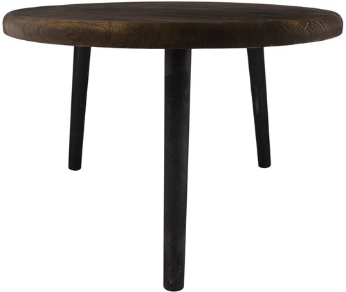 Bijzettafel paulowniahout Ø58xh38cm