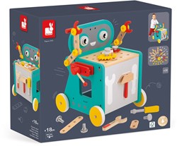 Janod Brico'Kids - Robotwagen - Bouwset Robot Activiteitenkar Hout