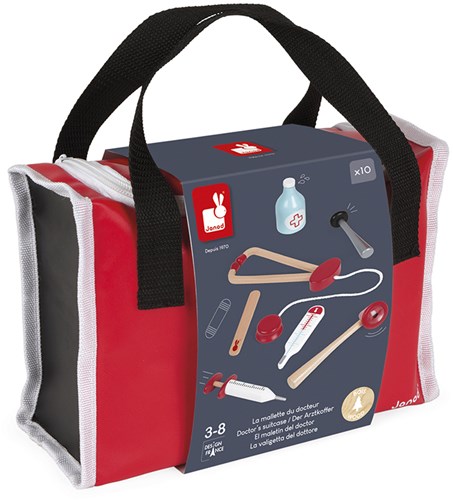 Janod - Dokterstas houten speelgoed met accessoires - dokterskoffer-2