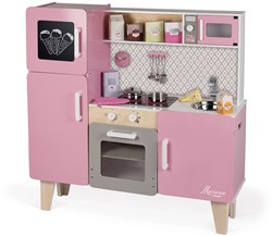 Janod speelgoedkeuken Macaron XXL - houten keuken met accessoires