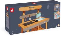 Janod houten buitenkeuken - Muddy Lab - buitenspeelgoed FSC hout