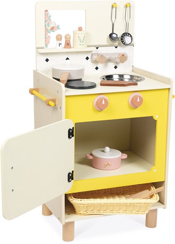 Janod houten keuken fornuis - Shiny Grandma speelkeuken met accessoires-3