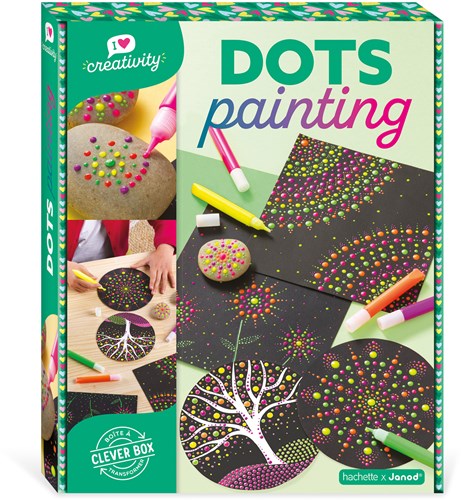 Janod coffret créatif peinture à pois pour enfants dès 8 ans