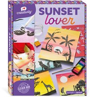 Janod coffret créatif peinture - Sunset Lover kit aquarelle enfants